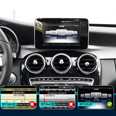 Ecran Carplay Mercedes Classe C W205 GLC 10.25 - packshot studio - Becquet Voiture