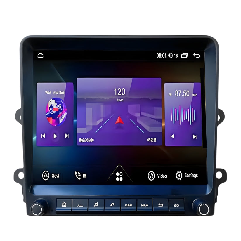 Ecran Carplay Porsche 911 991 Cayman Boxster - vue de face - Becquet Voiture