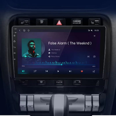 Ecran Carplay Porsche Cayenne 1 2002-2010 - vue arrière - Becquet Voiture