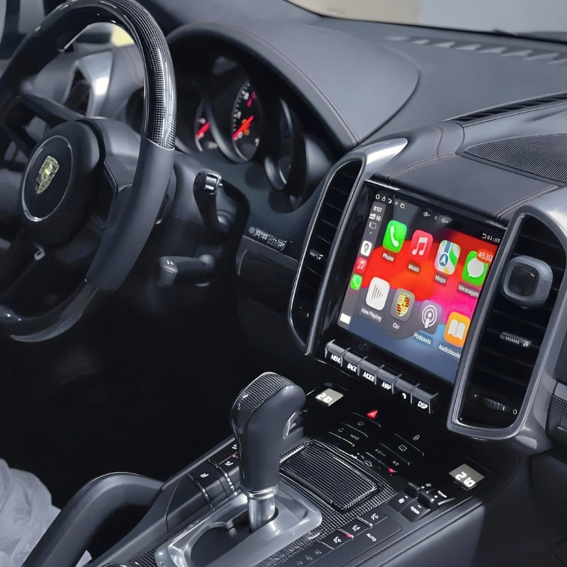 Ecran Carplay Porsche Cayenne 2 2010-2017 - installé sur véhicule - Becquet Voiture
