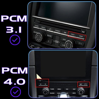Ecran Carplay Porsche Macan PCM 3.1 4.0 - vue arrière - Becquet Voiture