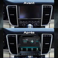 Ecran Carplay Porsche Panamera 2010-2016 PCM - vue arrière - Becquet Voiture