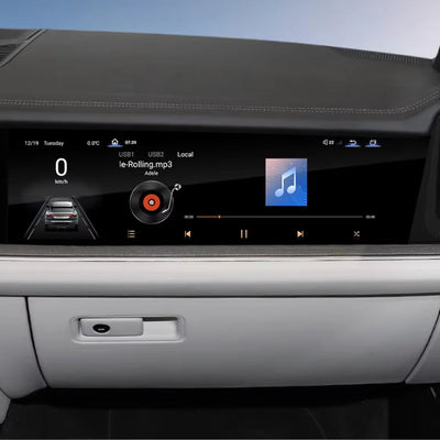Ecran Copilote Carplay Porsche Cayenne 3 2018-2025 - vue arrière - Becquet Voiture