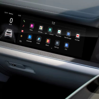Ecran Copilote Carplay Porsche Cayenne 3 2018-2025 - vue de profil - Becquet Voiture