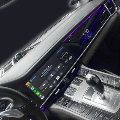 Ecran Double Carplay Porsche Panamera 4GB 64GB - vue de profil - Becquet Voiture