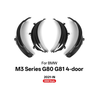 Élargisseurs d'Ailes Carbone BMW M3 G80 G81 - détail du montage - Becquet Voiture