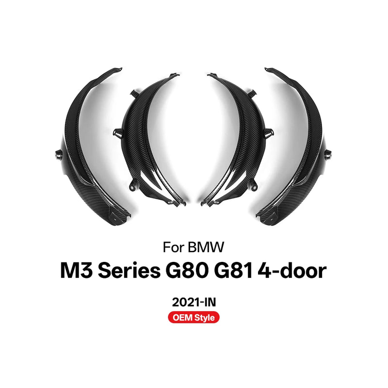 Élargisseurs d'Ailes Carbone BMW M3 G80 G81 - détail du montage - Becquet Voiture