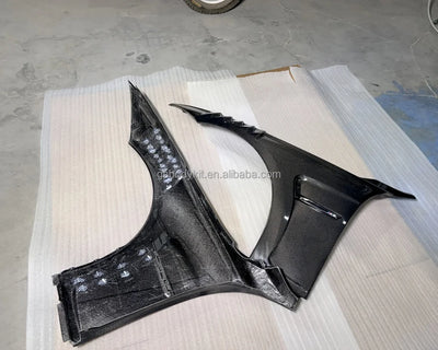Élargisseurs d'Ailes Carbone BMW Série 3 F30 2013-2019 - vue de trois-quarts - Becquet Voiture