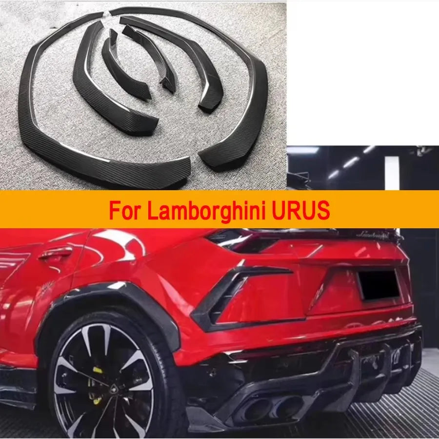 Élargisseurs d'Ailes Carbone Lamborghini Urus 2017-2021 - vue de face - Becquet Voiture