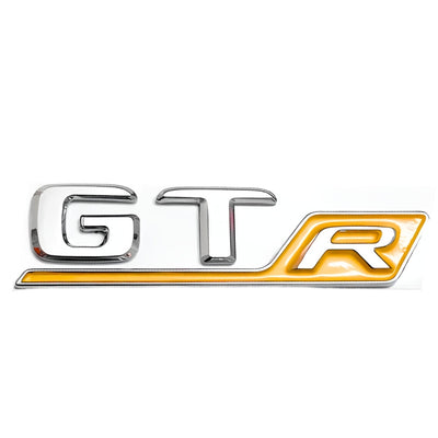 Emblème Arrière AMG GT GTR Mercedes Noir Chrome - installé sur véhicule - Becquet Voiture