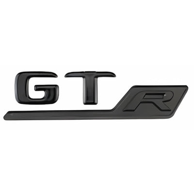 Emblème Arrière AMG GT GTR Mercedes Noir Chrome - vue de trois-quarts - Becquet Voiture