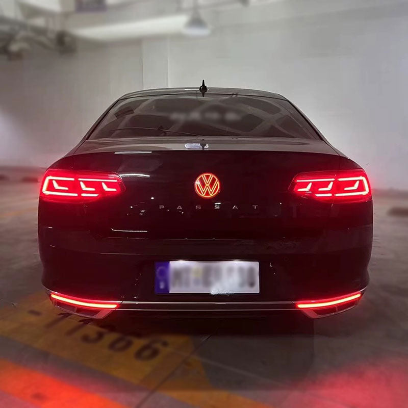 Emblème Arrière Lumineux Volkswagen Golf 6 LED 32 Couleurs - détail du montage - Becquet Voiture