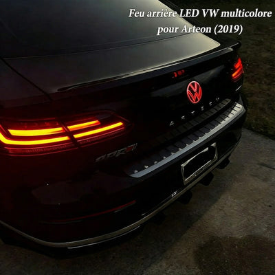 Emblème Arrière Lumineux Volkswagen Golf 6 LED 32 Couleurs - vue arrière - Becquet Voiture