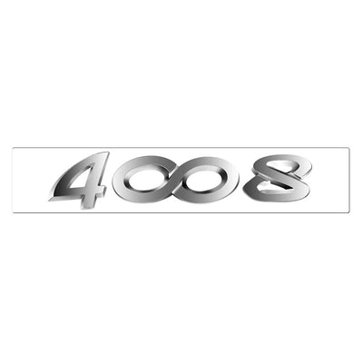 Emblème Arrière Peugeot Multi-Modèles Noir Chrome - détail du montage 2 - Becquet Voiture