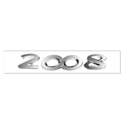 Emblème Arrière Peugeot Multi-Modèles Noir Chrome - installé sur véhicule 2 - Becquet Voiture