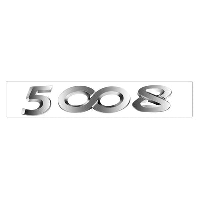 Emblème Arrière Peugeot Multi-Modèles Noir Chrome - vue rapprochée 2 - Becquet Voiture