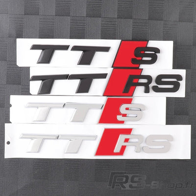 Emblème Audi TT TTS TTRS Avant Arrière - installé sur véhicule 2 - Becquet Voiture