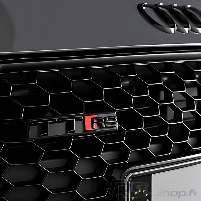 Emblem Audi TT TTS TTRS Vorne Hinten - Seitenansicht 2 - Becquet Voiture