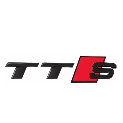 Emblème Audi TT TTS TTRS Avant Arrière - vue de trois-quarts - Becquet Voiture