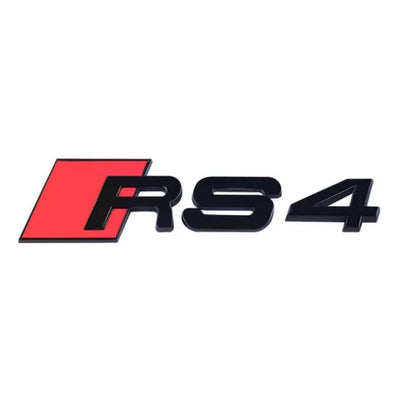 Emblème Badge Audi RS3 RS4 RS5 RS6 RS7 RSQ3 RSQ8 TTRS - installé sur véhicule - Becquet Voiture