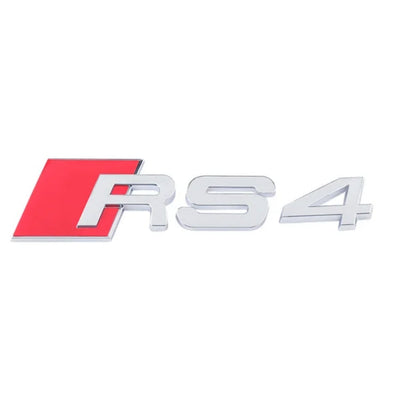 Emblème Badge Audi RS3 RS4 RS5 RS6 RS7 RSQ3 RSQ8 TTRS - packshot studio - Becquet Voiture