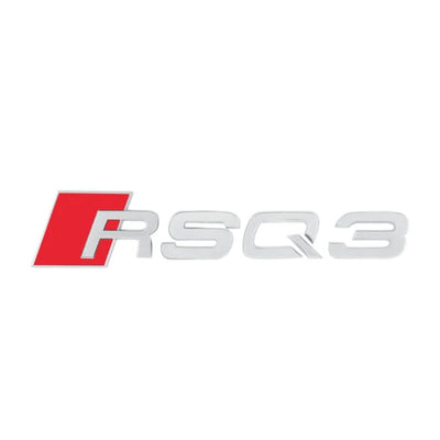 Emblème Badge Audi RS3 RS4 RS5 RS6 RS7 RSQ3 RSQ8 TTRS - vue arrière 3 - Becquet Voiture