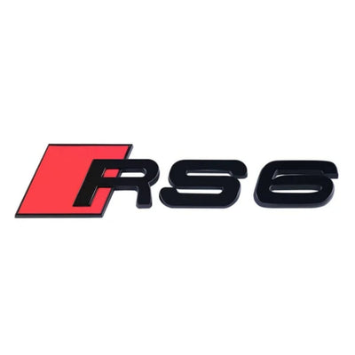 Emblème Badge Audi RS3 RS4 RS5 RS6 RS7 RSQ3 RSQ8 TTRS - vue de dessus - Becquet Voiture