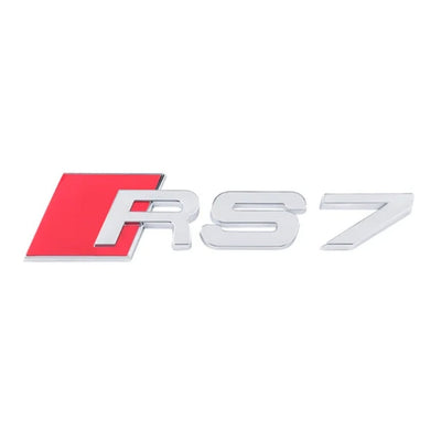 Emblème Badge Audi RS3 RS4 RS5 RS6 RS7 RSQ3 RSQ8 TTRS - vue de face 2 - Becquet Voiture