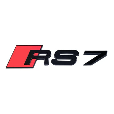 Emblème Badge Audi RS3 RS4 RS5 RS6 RS7 RSQ3 RSQ8 TTRS - vue de profil 2 - Becquet Voiture