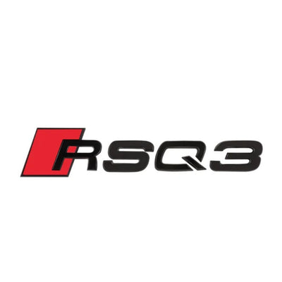 Emblème Badge Audi RS3 RS4 RS5 RS6 RS7 RSQ3 RSQ8 TTRS - vue de profil 3 - Becquet Voiture