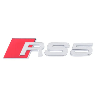 Emblème Badge Audi RS3 RS4 RS5 RS6 RS7 RSQ3 RSQ8 TTRS - vue rapprochée - Becquet Voiture