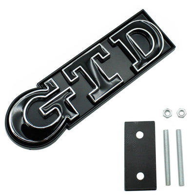 Emblème Badge GTD VW Golf 5 6 7 Avant Arrière - détail du montage - Becquet Voiture