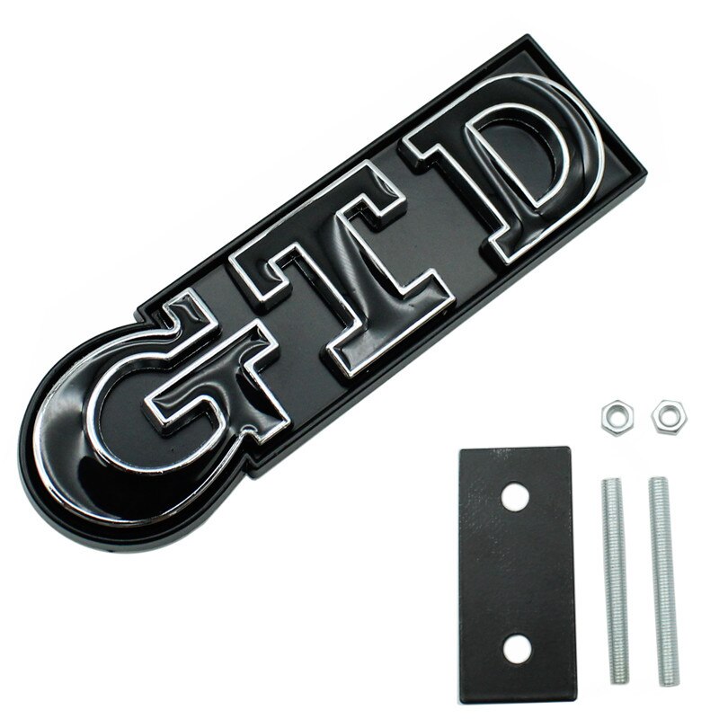 Emblème Badge GTD VW Golf 5 6 7 Avant Arrière - détail du montage - Becquet Voiture