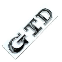 Emblème Badge GTD VW Golf 5 6 7 Avant Arrière - en situation - Becquet Voiture
