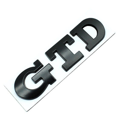 Emblème Badge GTD VW Golf 5 6 7 Avant Arrière - installé sur véhicule 2 - Becquet Voiture