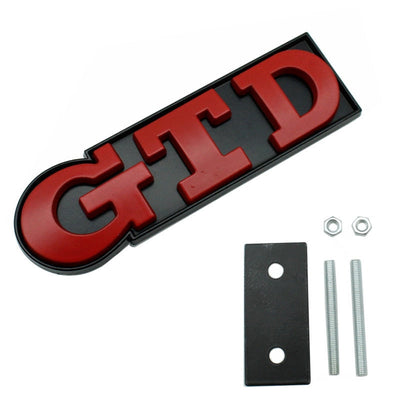 Emblème Badge GTD VW Golf 5 6 7 Avant Arrière - installé sur véhicule - Becquet Voiture