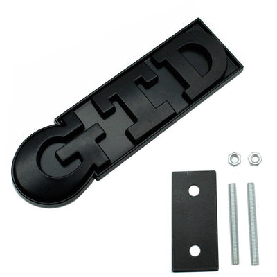 Emblème Badge GTD VW Golf 5 6 7 Avant Arrière - packshot studio - Becquet Voiture