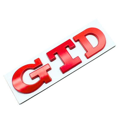 Emblème Badge GTD VW Golf 5 6 7 Avant Arrière - vue de dessus - Becquet Voiture