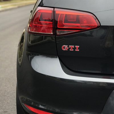 Emblème Badge Logo GTI VW Golf 4 5 6 7 - installé sur véhicule 3 - Becquet Voiture