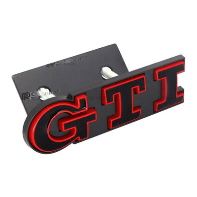 Emblème Badge Logo GTI VW Golf 4 5 6 7 - packshot studio - Becquet Voiture