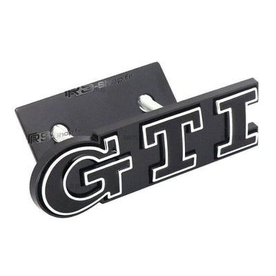 Emblème Badge Logo GTI VW Golf 4 5 6 7 - vue de face 2 - Becquet Voiture