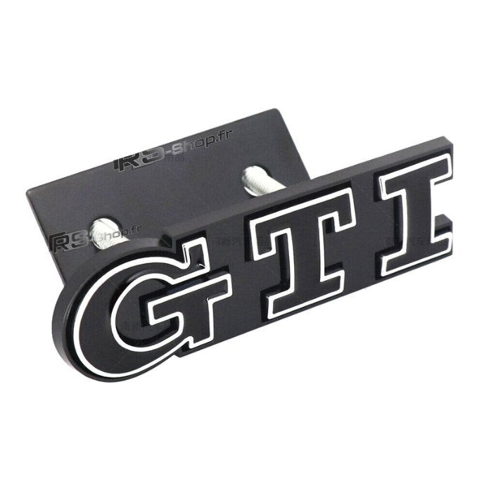 Emblème Badge Logo GTI VW Golf 4 5 6 7 - vue de face 2 - Becquet Voiture