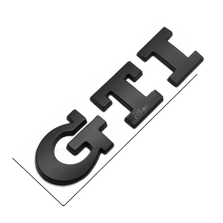 Emblème Badge Logo GTI VW Golf 4 5 6 7 - vue de face 3 - Becquet Voiture