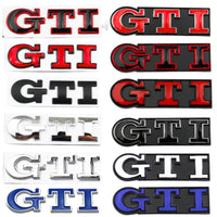 Emblème Badge Logo GTI VW Golf 4 5 6 7 - vue de face - Becquet Voiture