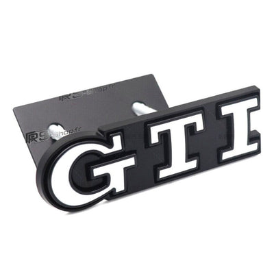 Emblème Badge Logo GTI VW Golf 4 5 6 7 - vue de profil 2 - Becquet Voiture