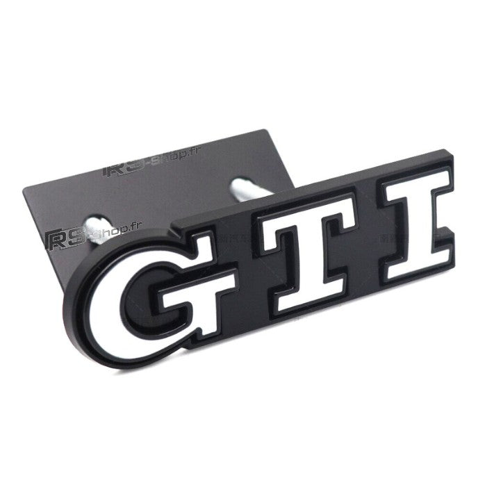 Emblème Badge Logo GTI VW Golf 4 5 6 7 - vue de profil 2 - Becquet Voiture