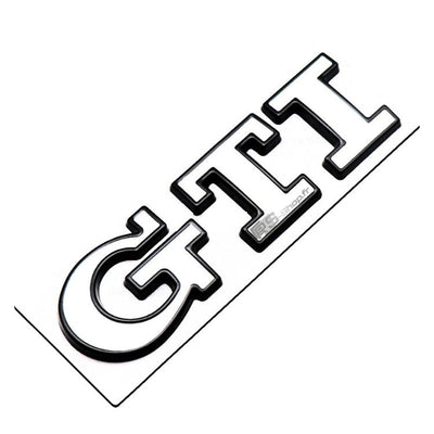 Emblème Badge Logo GTI VW Golf 4 5 6 7 - vue rapprochée 2 - Becquet Voiture