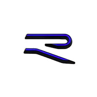 Emblème Badge R Golf 8 Nouvelle Génération - vue de face 2 - Becquet Voiture