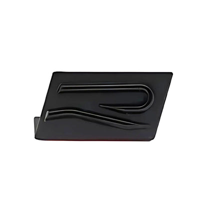 Emblème Badge R Golf 8 Nouvelle Génération - vue de profil 2 - Becquet Voiture