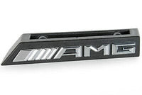 Emblème calandre AMG Mercedes argent - vue de profil - Becquet Voiture